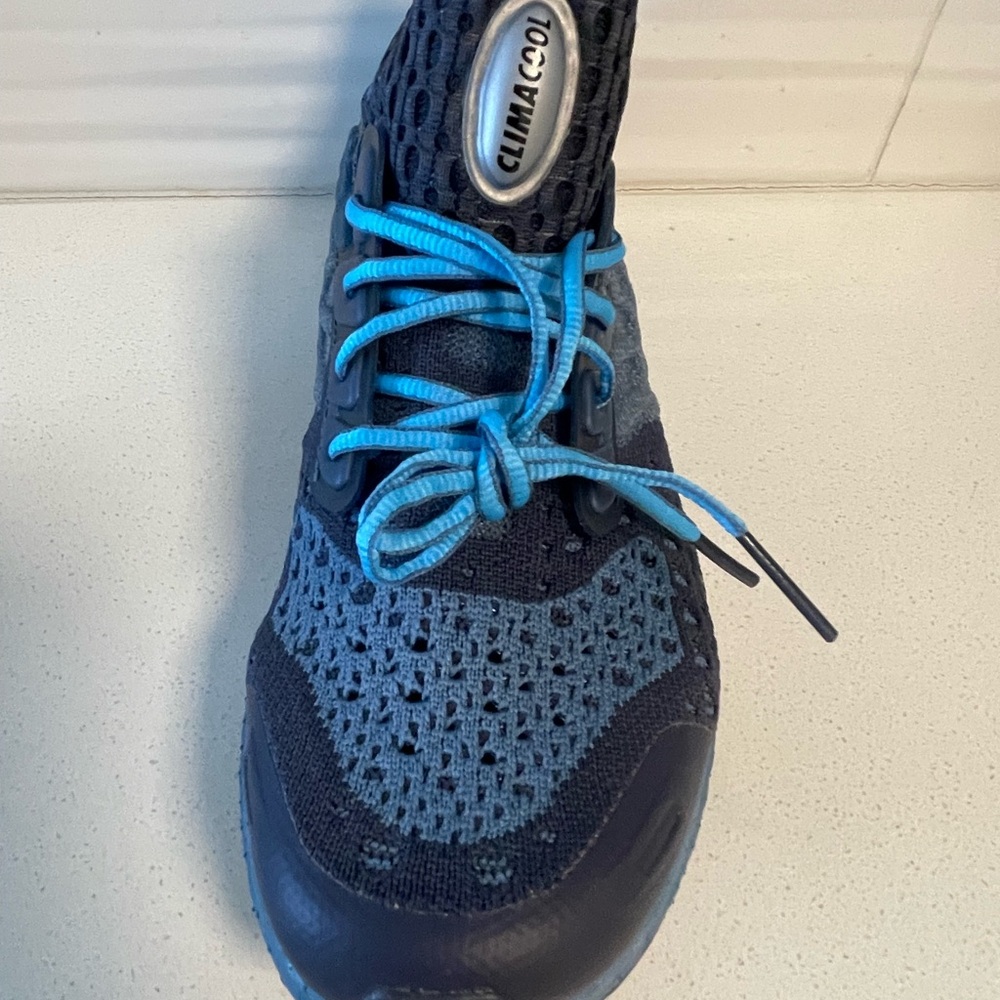Adidas Ultraboost Climacool 2 DNA Men's Athletic Shoes - Navy and Teal - Picture 9 of 17